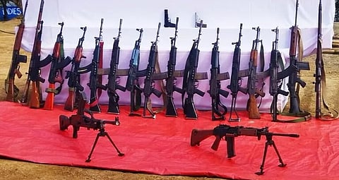 Manipur: Security Forces Recover Weapons in Churachandpur District