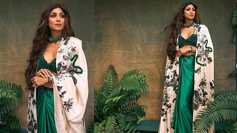 Shilpa Shetty flaunts shades of emerald green in new 'Roman Holiday' outfit