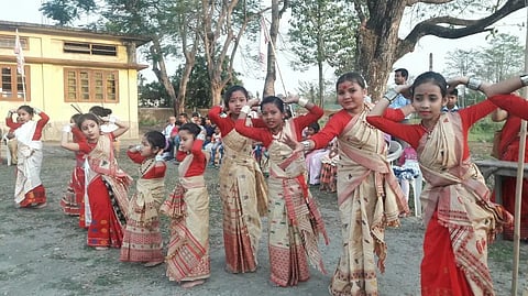 Assam Jatiyatabadi Yuva Chhatra Parishad Doomdooma Regional Committee organized a Bihu workshop