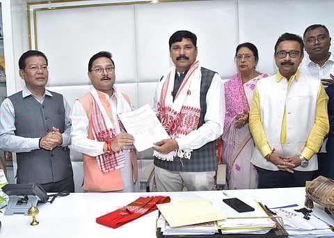 Darrang-Udalguri Parliamentary constituency Lok Sabha candidate Dilip Saikia receives party nomination letter