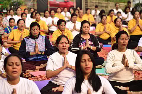 Assam: Yogesvara Sansthan in collaboration with Ministry of Ayush organized Yogotsav 2024 in Maligaon