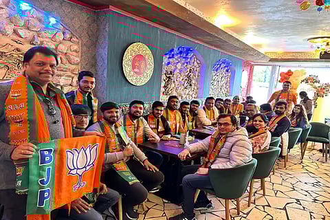 As PM Modi seeks third term, Overseas Friends of BJP Germany organise "Chai Pe Charcha with Modi ka Parivaar"