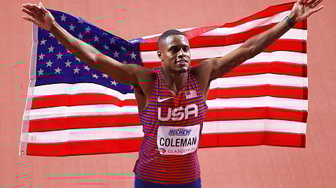 American sprinter Christian Coleman believes Usain Bolt’s 100m world record could fall soon