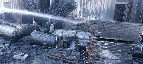 Delhi: Massive fire breaks out in ground area of under-construction complex of new Central Secretariat