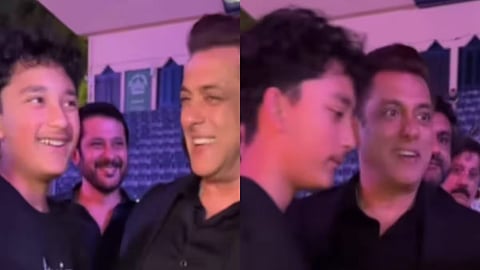 Superstar Salman bonds with Sanjay Dutt’s son Shahraan in Dubai