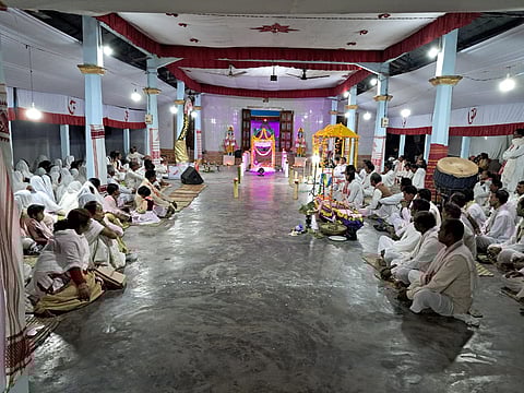 Lakhimpur: Gita recitation and oration programme organized at Medhichuk Gaon Namghar