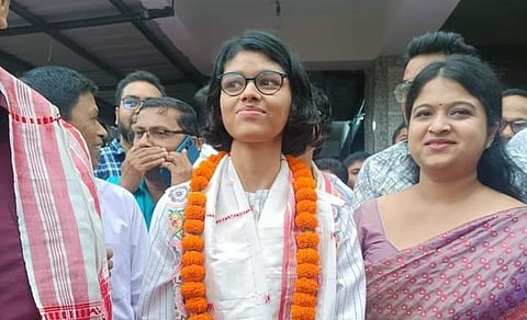 Devashree Kashyap from Ramanujan Senior Secondary School, secures 3rd position in HSLC Examination