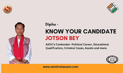 Diphu Lok Sabha Elections 2024: Know Your Candidate Jotson Bey, ASDC’s Contender