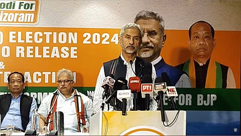 Mizoram: External Affairs Minister S Jaishankar Unveils BJP Manifesto for Mizoram Lok Sabha Elections
