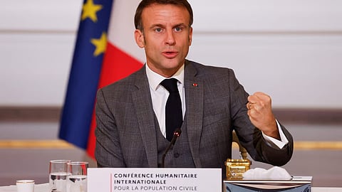 French President Emmanuel Macron calls again for immediate ceasefire in Gaza
