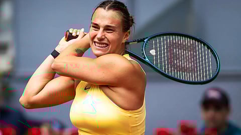 Defending Madrid Open champion Aryna Sabalenka struggles through in Madrid