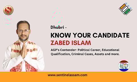 Dhubri Lok Sabha Elections 2024: Know Your Candidate Zabed Islam, AGP’s Contender