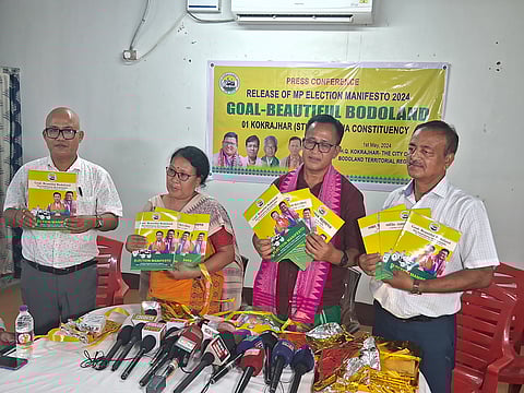 UPPL releases election manifesto in Kokrajhar