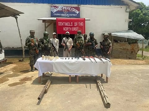 Manipur: Indian Security Forces Seize Cache of Weapons in Crackdown on Armed Miscreants in Manipur