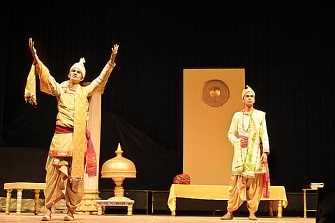 Dramatic Society of Dispur College stages Karengar Ligiri at Kalakshetra, Guwahati