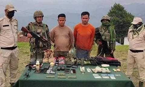 Manipur: Security Forces Apprehend Two UNLF(K) Cadres in Manipur; Seize Arms and Contraband