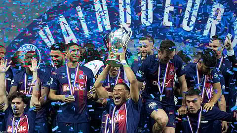 Paris St Germain win French Cup in Kylian Mbappe’s farewell appearance