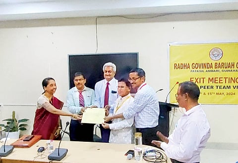 NAAC peer team visits RG Baruah College in Guwahati city