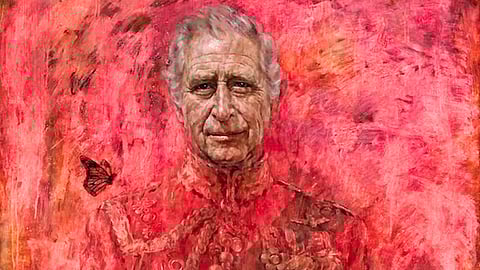 Animal Rights Activists Deface King Charles III Portrait in Protest Against RSPCA Farm Practices