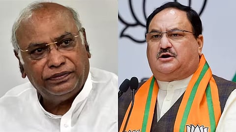 Two party Presidents, Mallikarjun Kharge & J.P. Nadda, get leading roles in Upper House