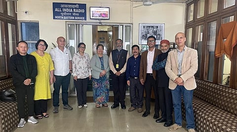 Director General, NE zone K. Satish Nambudiripad makes first visit to PIB, CBC and AIR in Shillong