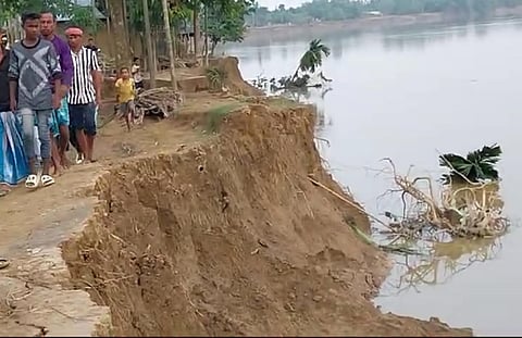 Kopili River Erosion Threatens Kakotigaon and Borchung Villages in Nagaon District