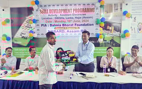 NABARD-Sponsored Assistant Electrician Skill Development Programme Launched at Dalmia Institute in Hojai District