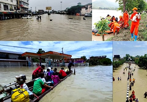 2 lakh people hit, Raj Bhavan and other buildings submerged in Manipur floods