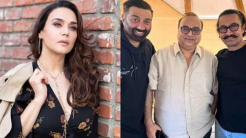 Preity Zinta wraps up her "toughest film" 'Lahore1947' Thanks Sunny Deol, Aamir Khan, Rajkumar Santoshi