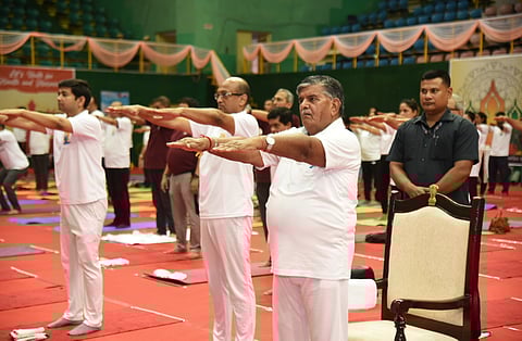 Assam Governor Gulab Chand Kataria says "Make yoga a part of daily life"