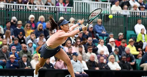 WTA Tour: Emma Raducanu makes quick work on return to grass in Nottingham