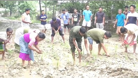 Assam: Villagers demand immediate construction of deplorable road in Lakhimpur district