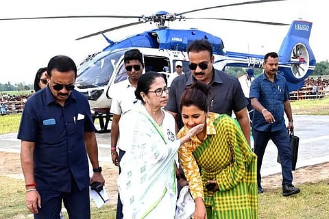 Trinamool Congress Leads in Helicopter Usage for West Bengal Campaigns, ECI Records Show
