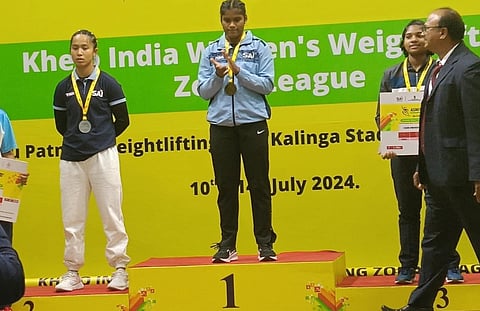 Aisangfa Gogoi wins silver in Khelo India Women Weightlifting meet at Bhubaneswar