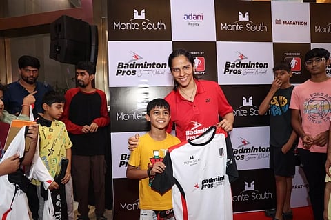 Indian shuttler Saina Nehwal launches Badminton Academy at Monte South in Byculla