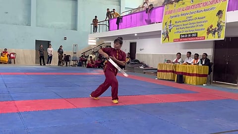 Biswanath bag top spot in All Assam Inter District Wushu Championship