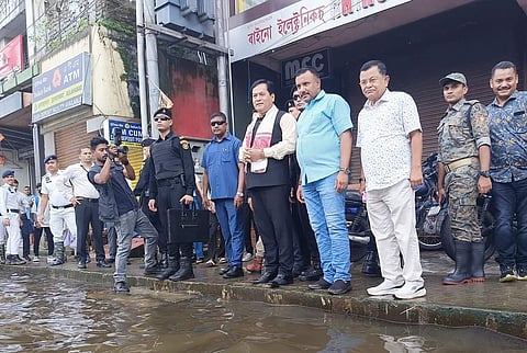 Assam: Union Minister Sarbananda Sonowal visits flood-affected areas of Dibrugarh