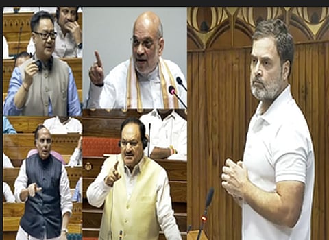 New Delhi: Rahul Gandhi has insulted crores of Hindus, says BJP leaders