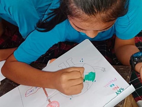 Mizoram: Assam Rifles conducted drawing competition on ‘Plastic Bag Free Day’