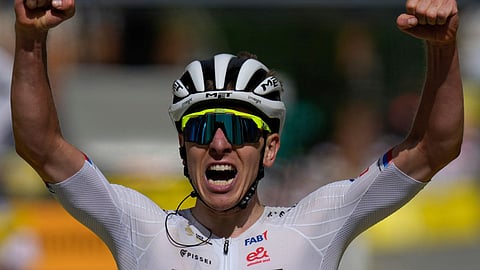 Tour de France: Tadej Pogacar attacks in first big mountain stage
