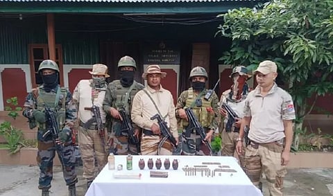 arms recovered in Manipur