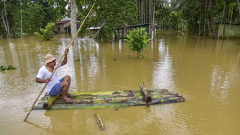 Flood Situation in Nagaon Grim Despite Slight Recession, Majorati-Solmari Road Breached
