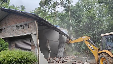 Assam: Two murder accused houses evicted at Dudhnoi