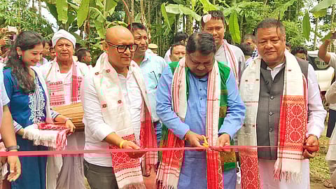 Union Minister Jual Oram Visits Flood-Hit Sivasagar, Inaugurates Jala Jivan Mission Project