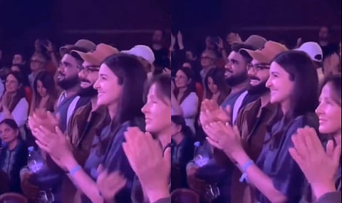 Bollywood Actress Anushka Sharma attends kirtan by Krishna Das in London