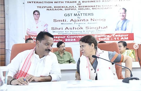 Assam Cabinet Committee Holds GST Consultative Meeting with Business Associations in Tezpur
