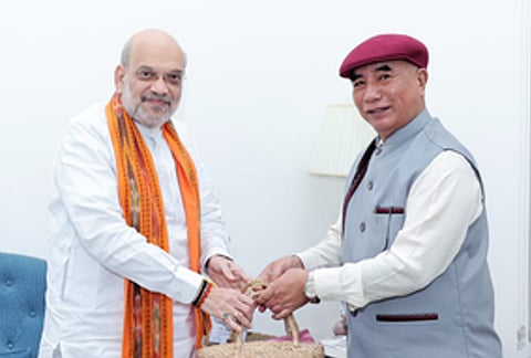 Mizoram CM Lalduhoma urges Amit Shah to resolve Manipur crisis