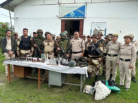 Arms, ammunition recovered from Kakching district of Manipur