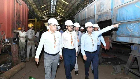 Northeast Frontier Railway General Manager Chetan Kumar Shrivastava inspects workshop at New Bongaigaon