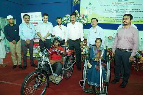 Tinsukia District Distributes Rehabilitation Aids to 133 PwDs Under 'Mission Thoughtful Tinsukia'